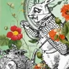 Alice In Wonderland Nearly Ten to Two Greetings Card