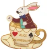 Alice in Wonderland Rabbit in a Teacup Decoration