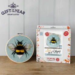 Bee in a Hoop Needle Felting Kit