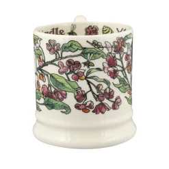 Birds In The Hedgerow Spindle & House Sparrow  1/2 Pint Mug