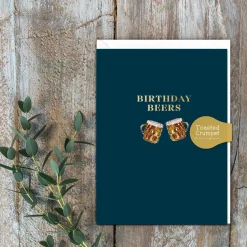 Birthday Beers Greetings Card
