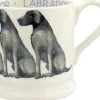 Black Labrador-- Sitting 1/2 Pint Mug