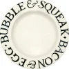 Black Toast Bubble & Squeak 10 1/2 Plate