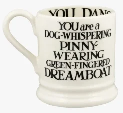 Black Toast King & Queen Set of 2 1/2 Pint Mugs