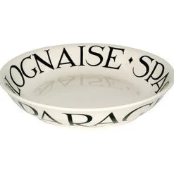 Black Toast  Medium Pasta Bowl
