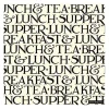 Black Toast  Napkins