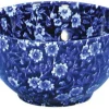 Blue Calico Mini Footed Bowl - 4.75in/12cm