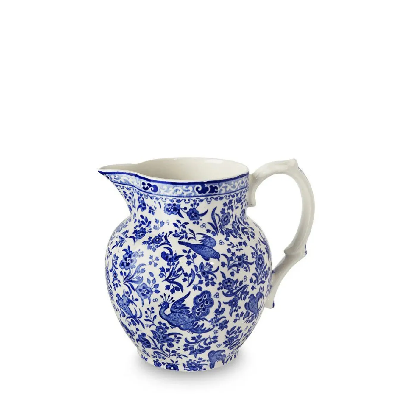 Blue Regal Peacock Small Etruscan Jug