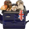 British Roast Dinner Large Aga Teapot - Blue