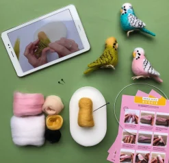 Buddy the Blue Budgie Needle Felting Kit