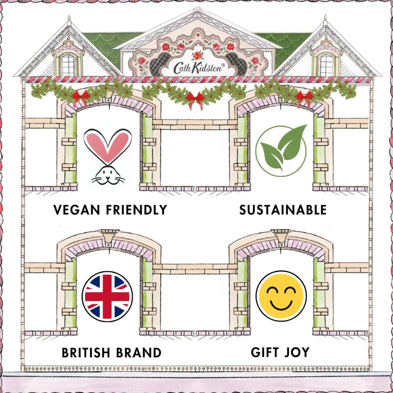 Cath Kidston Doll's House Mirror Compact Lip Balm