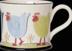 Chicken Run Mug by Moorland Pottery