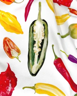 Chili Tea Towel by Corinne Alexander