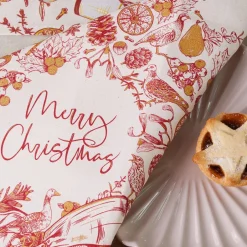 Christmas Wreath Napkins - Set of 4