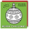 Color In & Cut Out Christmas Card - Bauble