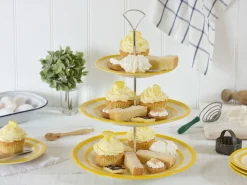 Cornishware Three-Tier Cake Stand