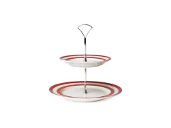 Cornishware Two-Tier Cake Stand
