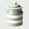 Cornishware Willow Green Storage Jar 84cl