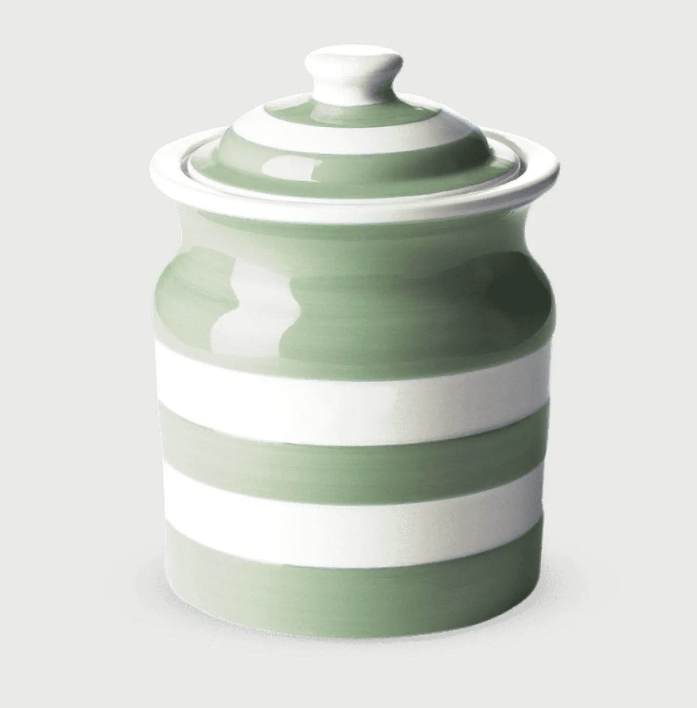 Cornishware Willow Green Storage Jar 84cl
