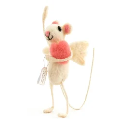 Cupid Angel Felt Mouse