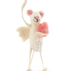 Cupid Angel Felt Mouse