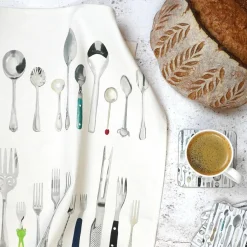 Cutlery Draw Tea Towel by Corinne Alexander