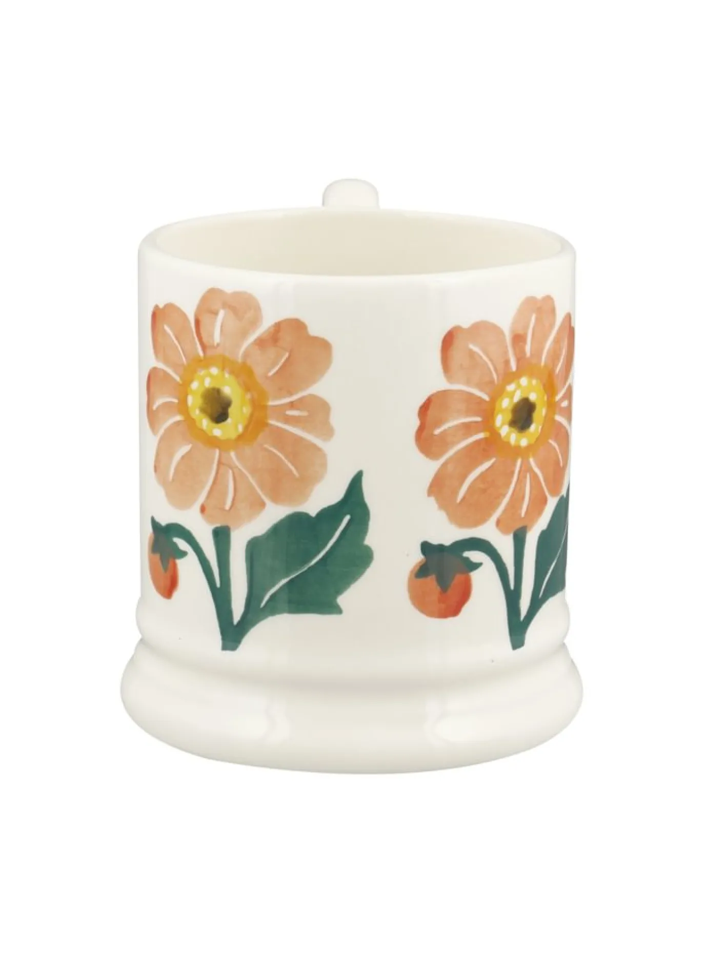 Dahlia Hand-Stamped 1/2 Pint Mug
