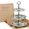 Dark Green Asiatic Pheasants 3 Tier Cake Stand