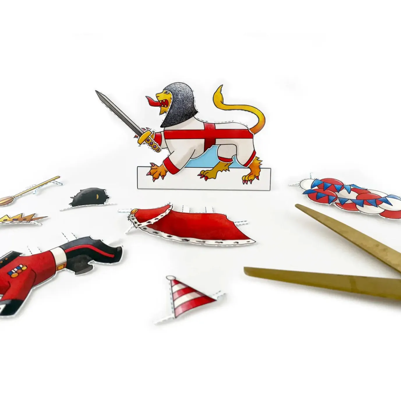 Dress an English Lion Birthday Card
