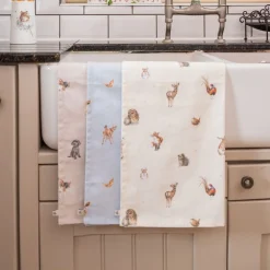 'Farmyard Friends' Farmyard Animal Tea Towel