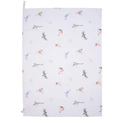 'Feathered Friends' Bird Tea Towel