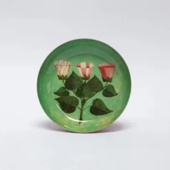 Festival of Flowers Round Enamel Printed Tray