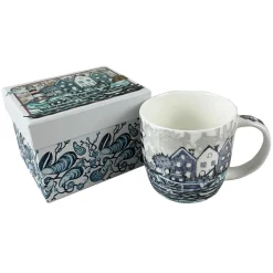 Fishing Village China Mug (Boxed)