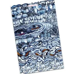 Fishing Village Tea Towel
