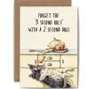 Five Second Rule Greetings Card