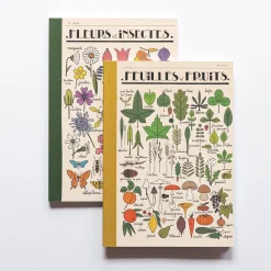 Fleur et Feuilles Set of 2 Notebooks