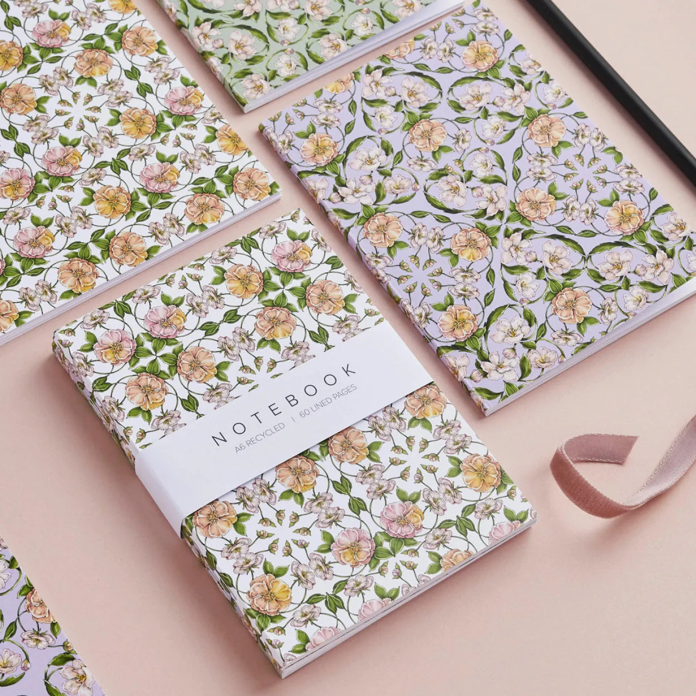Flora Nouveau - Set of 3 A6 Notebooks