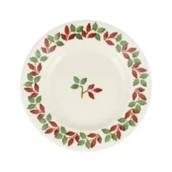 Folk Rosehip 8 1/2 inch plate