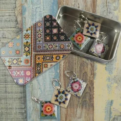 Fruit Garden Set of 6 Stitch Markers in a Pocket Tin