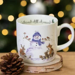 'Gathered All Around' Small Bone China Mug (11oz)