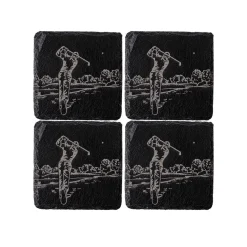 Golf - Set of 4 Slate Coasters