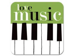 Graphic Piano Coaster