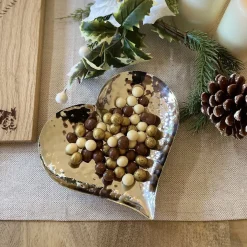 Hand Hammered Heart Dish
