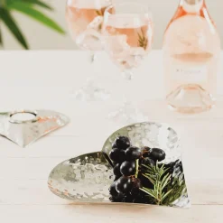 Hand Hammered Heart Dish