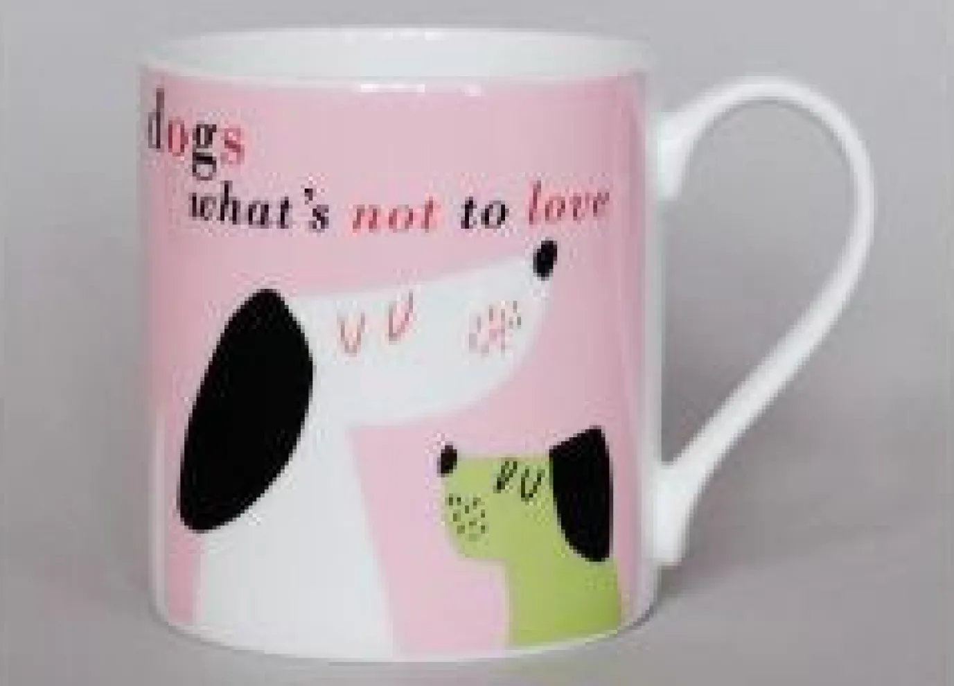 Happiness Dog Olive Mug