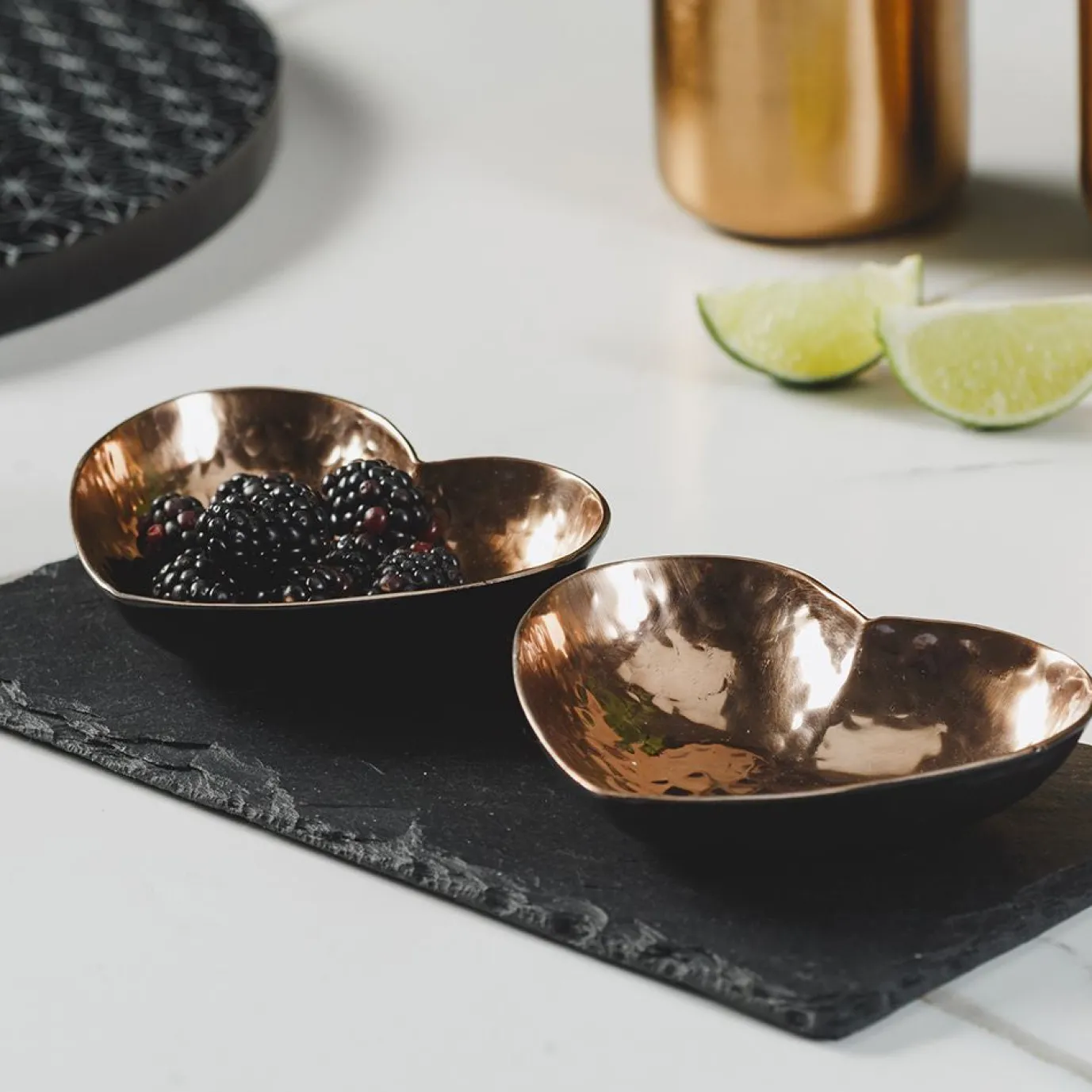 Heart Copper Serving Set