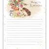 Hedgehog with a Strawberry Plant Pot To Do List Pad