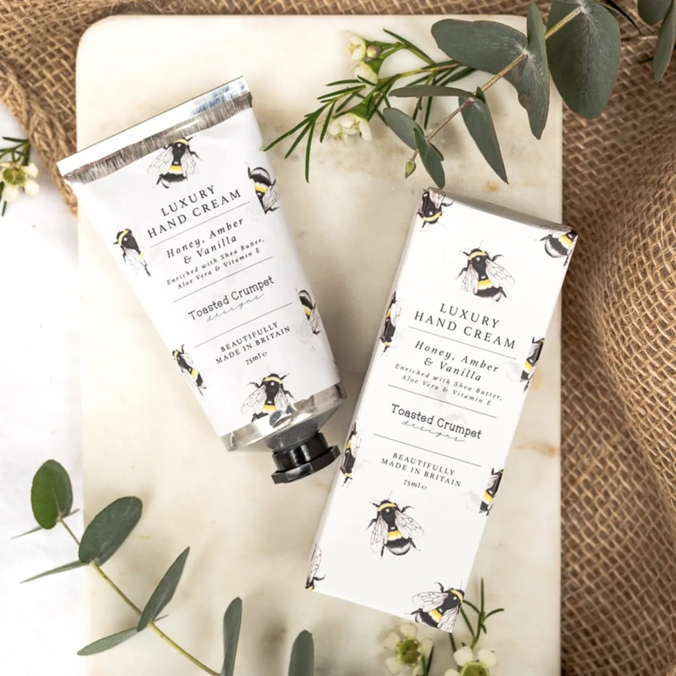 Honey, Amber and Vanilla Luxury Hand Cream 75ml