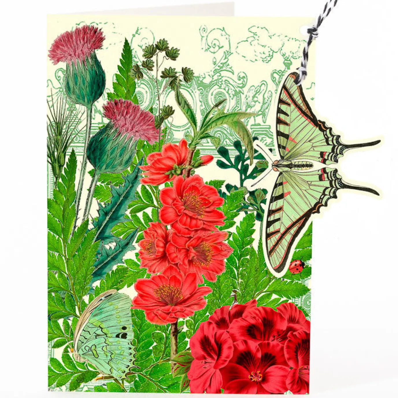 In the Thistle Garden Hanging Fandangle Card