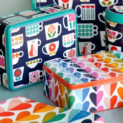 Kate Rhees Teacup Deep Rectangular Tin